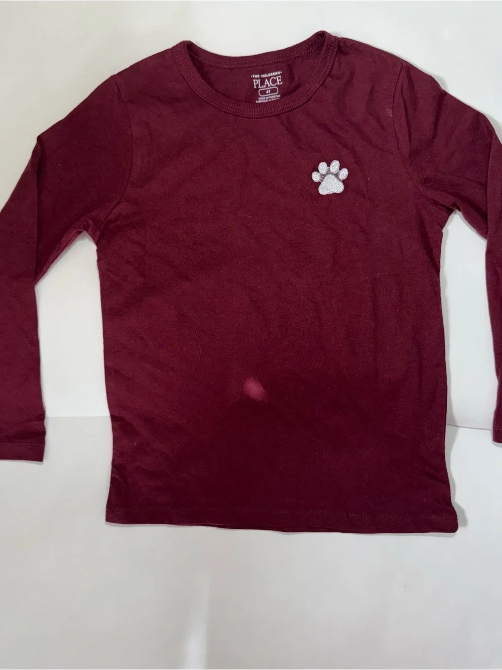 The Children's Burgundy Long sleeve pack ( 3 pieces)